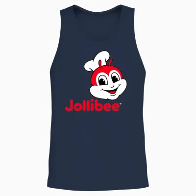 Jollibee Fast Food Chain Unisex Tank Top - Navy