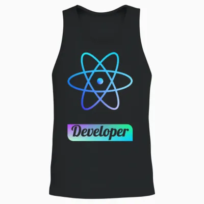 React Developer | Unique Design | Programmer Unisex Tank Top - Black