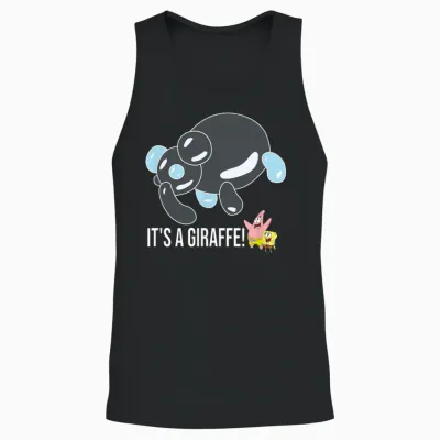 Spongebob & Patrick - It's a Giraffe! Unisex Tank Top - Black