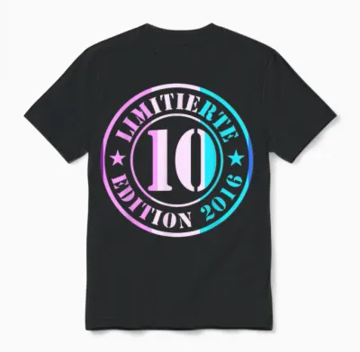 10. Geburtstag Junge Mädchen Limited Edition 2012 Jahre Unisex T-Shirt - Black