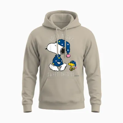 Peanuts - Snoopy Good Night, Fais De Beaux Rêves Unisex Hoodie - Sand