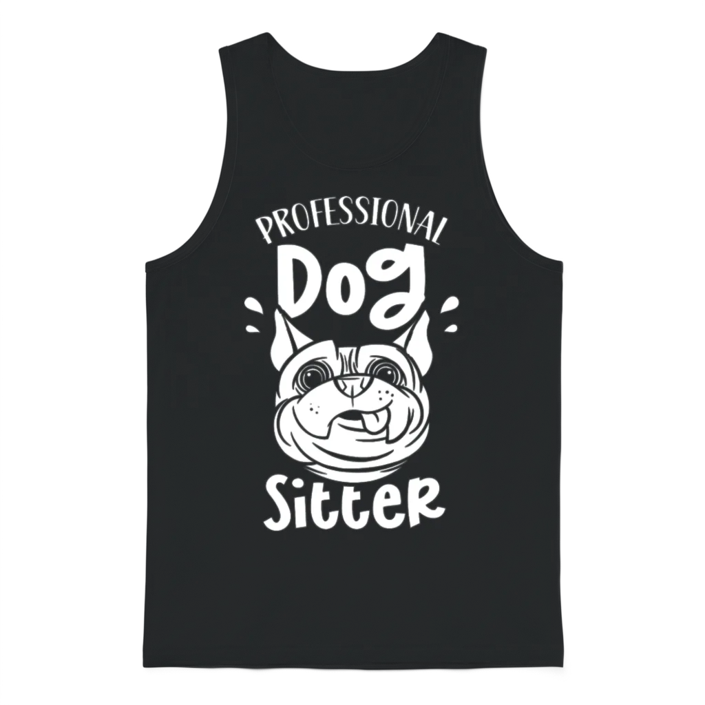 Professional Dog Sitter Dog Sitting Dogs Puppy Unisex Tank Top - Black