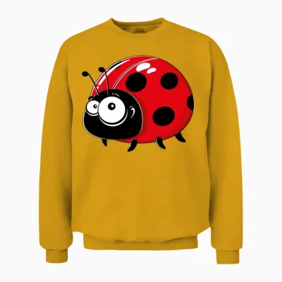 Cartoons-Funny-Ladybug Unisex Sweatshirt - Gold