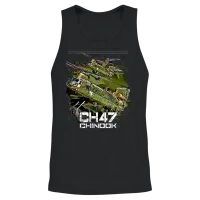 Ch-47 Chinook Helicopter Unisex Tank Top - Black – 2
