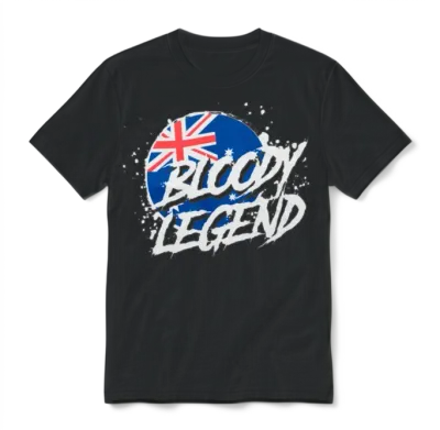 Bloody Legends Australia Unisex T-Shirt - Black