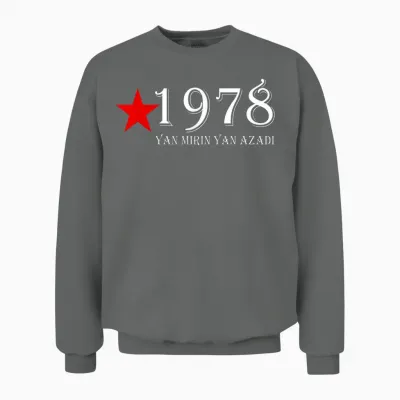 Kurdistan Gift Kurd Her Biji Newroz Kurdish Rojava Unisex Sweatshirt - Graphite Heather