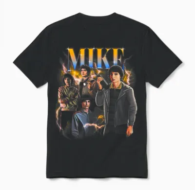 Stranger Things Mike Heartthrob Officially Licensed Unisex T-Shirt - Black