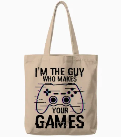 Game Developer Quote Tote Bags - Natural