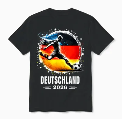 Deutschland Spieler 2026 Deutschland Shirt Herren Damen Fans Unisex T-Shirt - Black