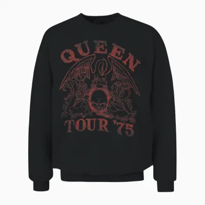 Official Tour Queen 75 T-Shirt, Black, S Unisex Sweatshirt - Black