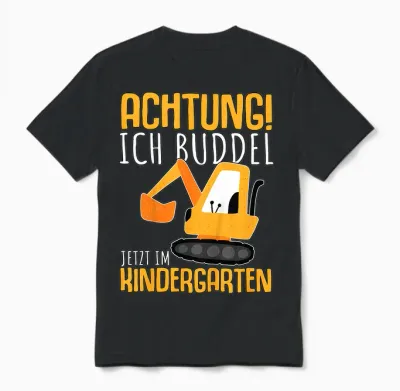 Kindergarten Anfänger Kindergartenkind Kita Erster Tag Junge Unisex T-Shirt - Black