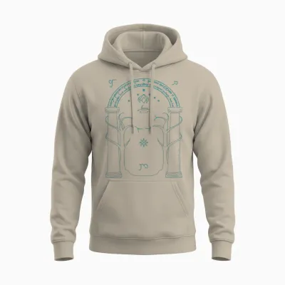The Lord of the Rings Doors of Durin Unisex Hoodie - Sand