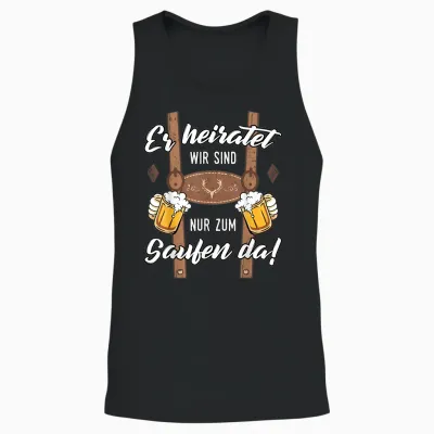 Team Bräutigam Shirt Jga Männer T-Shirt Junggesellenabschied Unisex Tank Top - Black