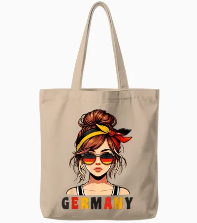 Deutschland Damen Frau Deutsch Deutsches Mädchen Damen Mädchen Tote Bags - Natural