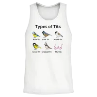 Types of Tits Unisex Tank Top - White – 2