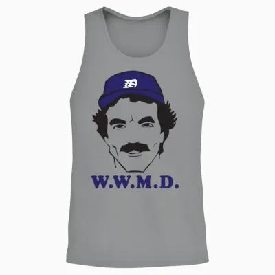 What Would Magnum Do Unisex Tank Top - Sport Grey