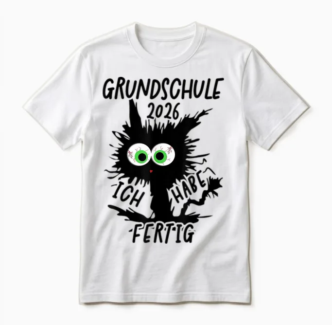 Grundschule 2026 Ich Habe Fertig Grundschule Geschafft 2026 Unisex T-Shirt in White