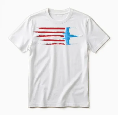 Star Wars Rebel X-Wing Fighter Red White & Blue Usa America Unisex T-Shirt - White