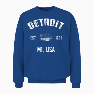 Detroit Unisex Sweatshirt - Royal