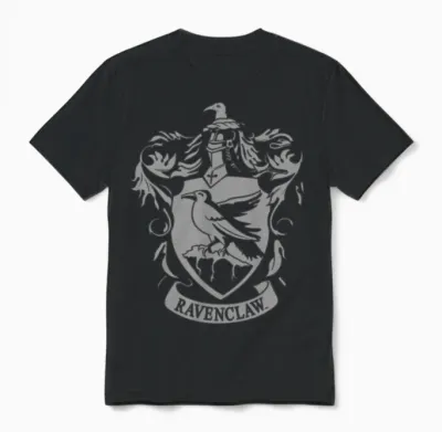 Harry Potter Ravenclaw Coat of Arms Unisex T-Shirt - Black