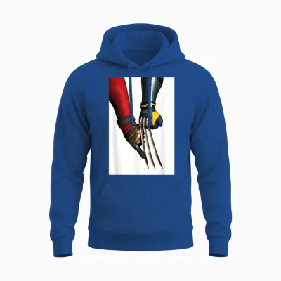 Marvel Studios Deadpool & Wolverine Claw Touch Unisex Hoodie - Royal