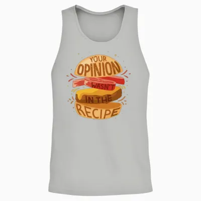 Hamburger Food Funny Unisex Tank Top - Ash