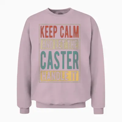 Caster Retro Gift Unisex Sweatshirt - Light Pink
