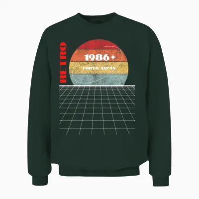 Retro 1986 Japan Unisex Sweatshirt - Forest
