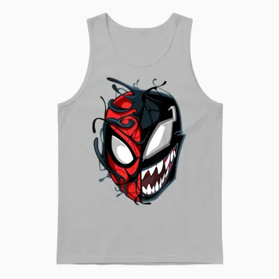 Marvel Spider-Man Maximum Venom Spider-Man Big Face Unisex Tank Top - Ash