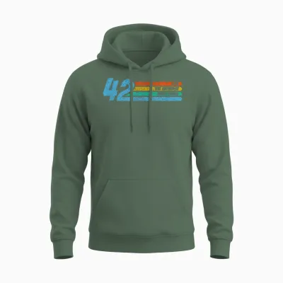 42 the Answer Life Universe and Everything Funny Physics T-Shirt, Black Unisex Hoodie - Military Green