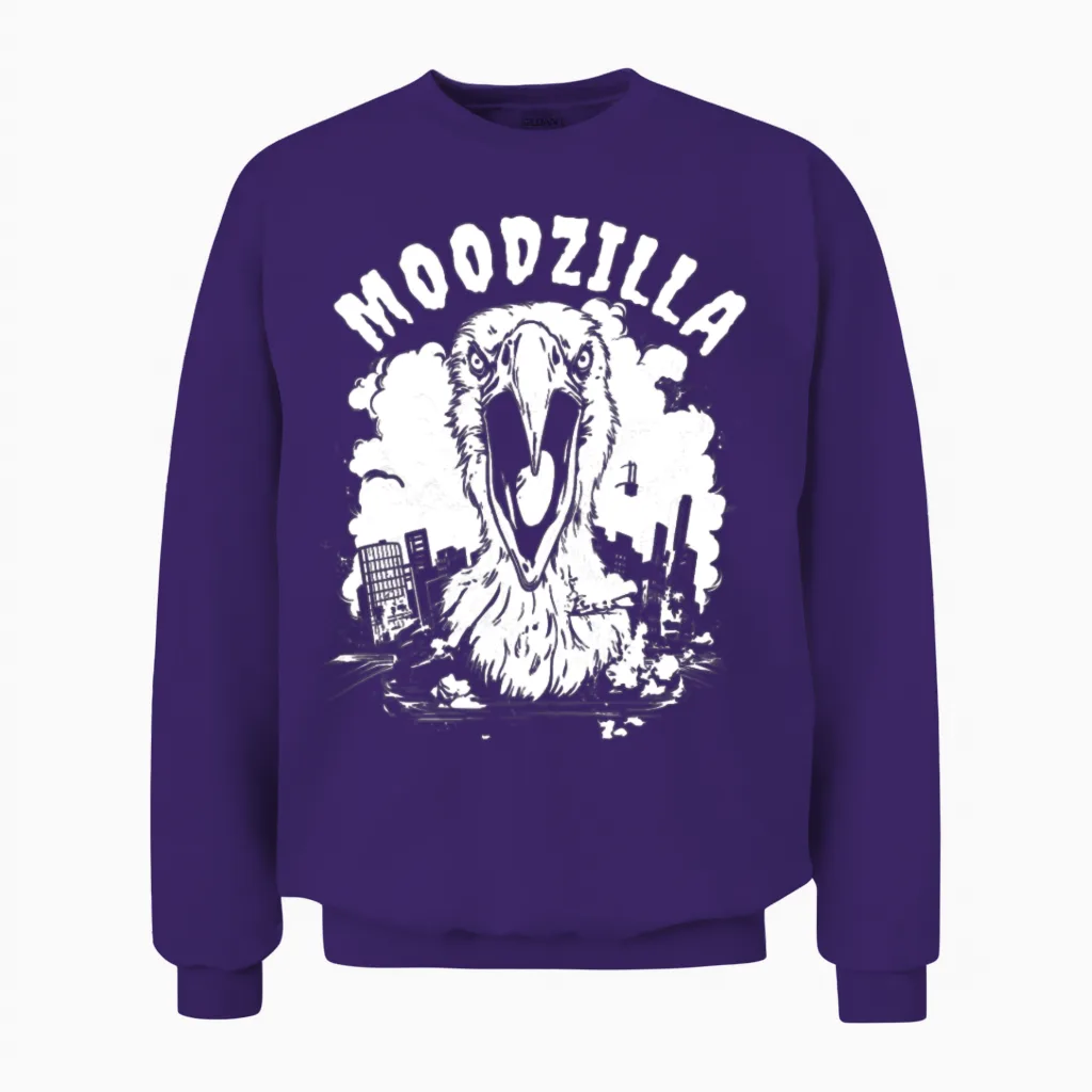 Flamingo Funny Unisex Sweatshirt in Purple