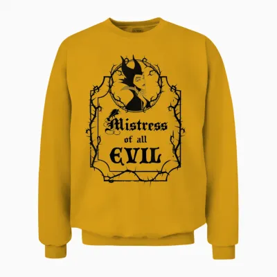 Disney Villains Maleficent Mistress of All Evil Thorn Frame Unisex Sweatshirt - Gold