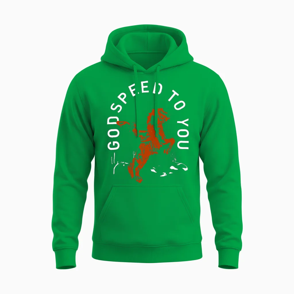 Godspeed to You Unisex Hoodie in Irish Green