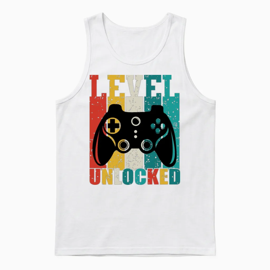 Funny Gift for Gamer Gaming Unisex Tank Top in White