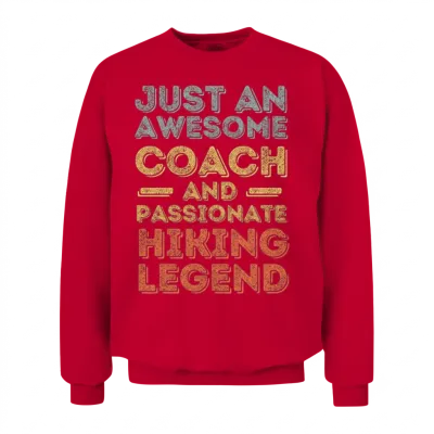 Coach Hiking Legend Retro Unisex Sweatshirt - Red