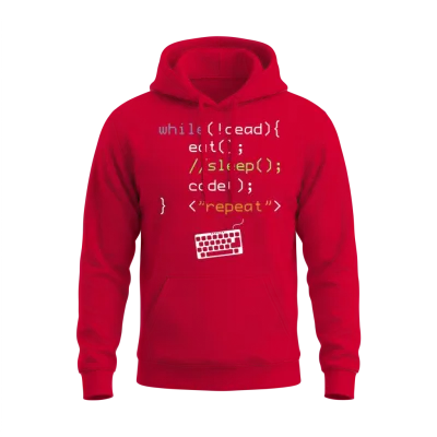 Computer Science Programmer Unisex Hoodie - Red