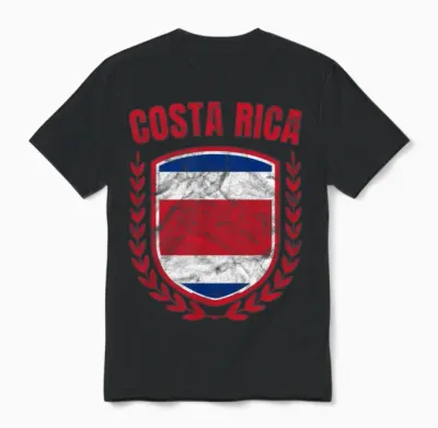 Costa Rica Unisex T-Shirt - Black