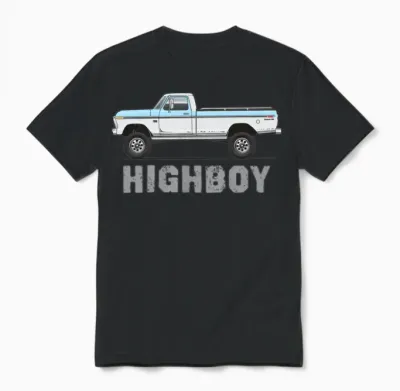 Highboy Wind Blue Unisex T-Shirt - Black