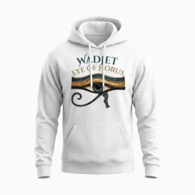 Eye of Horus Unisex Hoodie - White