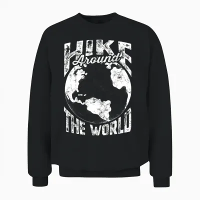 Hike! - Hiking Unisex Sweatshirt - Black