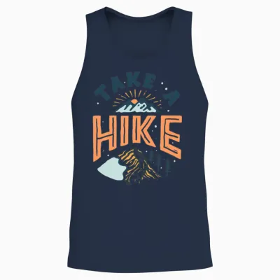 Take a Hike Unisex Tank Top - Navy