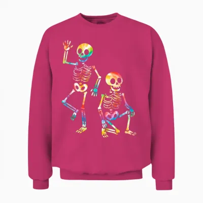 Funny Halloween Trump Skeleton Trump Unisex Sweatshirt - Heliconia
