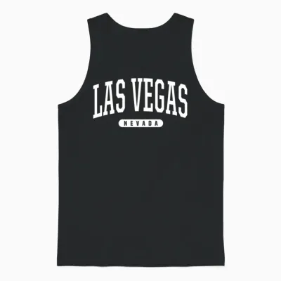 Las Vegas College University Style Nv Usa Unisex Tank Top - Black