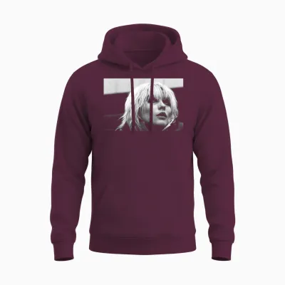 Debbie Harry Blondie Singer by Virginia Turbett Unisex Hoodie - Maroon