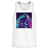 Ride the Retro 2 Unisex Tank Top - White – 2