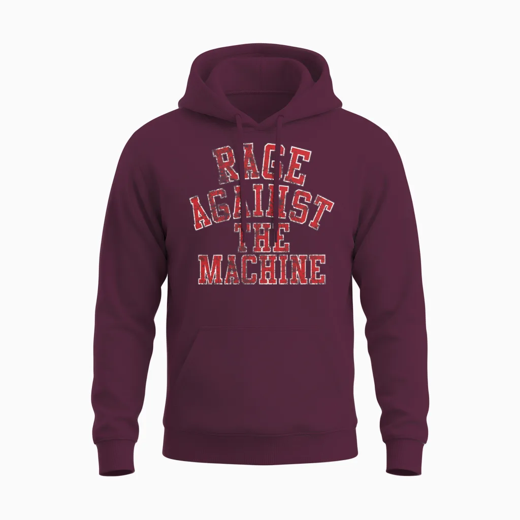π€¬ πΈ Rage Again$t the Machine Unisex Hoodie in Maroon
