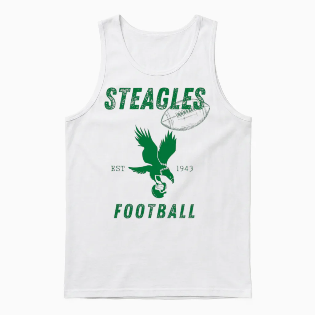 Steagles Football Est 1943 Phil-Phit Combine Team Unisex Tank Top in White