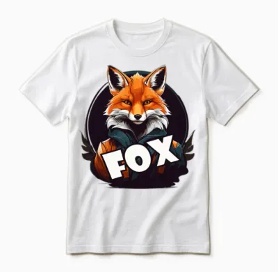 Fox Mascot T-Shirt Design Unisex T-Shirt - White