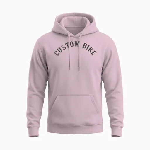 Custom Bike Unisex Hoodie - Light Pink