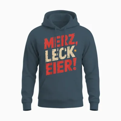 Merz Leck Eier Unisex Hoodie - Dark Heather
